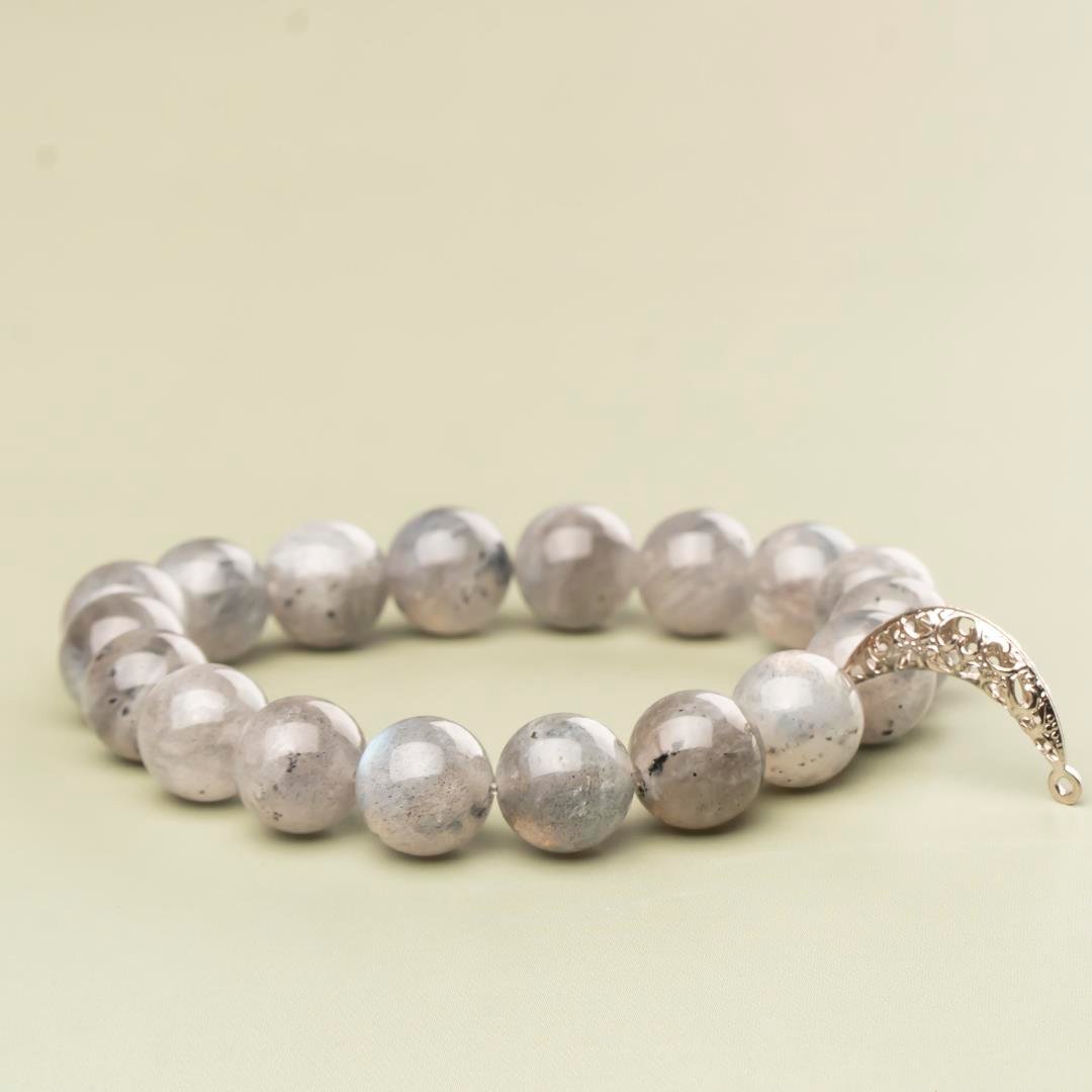 Labradorit Doğal Taş Bileklik (10 mm) – Yansıma Taşı