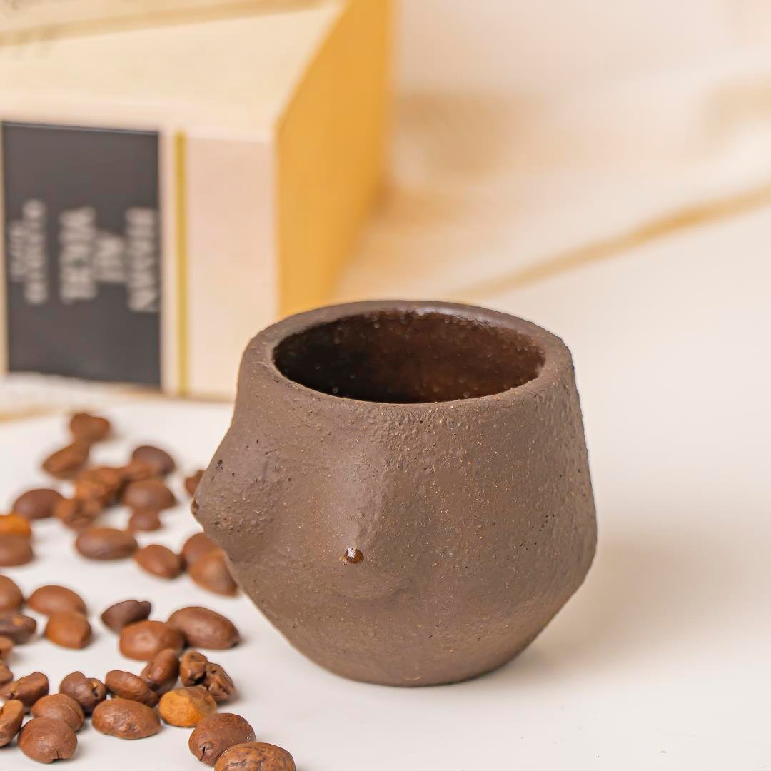 Lilith Black Handmade Seramik Espresso Bardağı