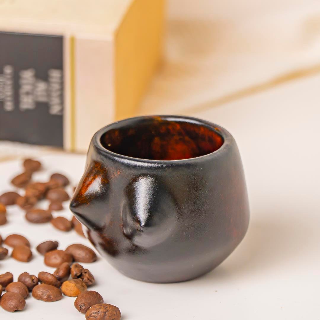 Lilith Brown Handmade Seramik Espresso Bardağı