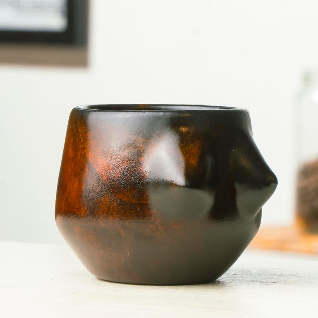 Lilith Brown Handmade Seramik Espresso Bardağı