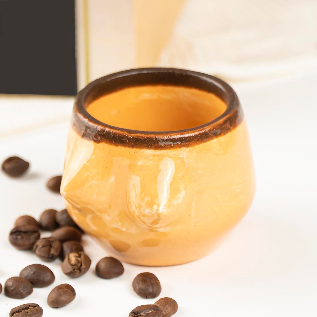 Lilith Caremelo Handmade Seramik Espresso Bardağı