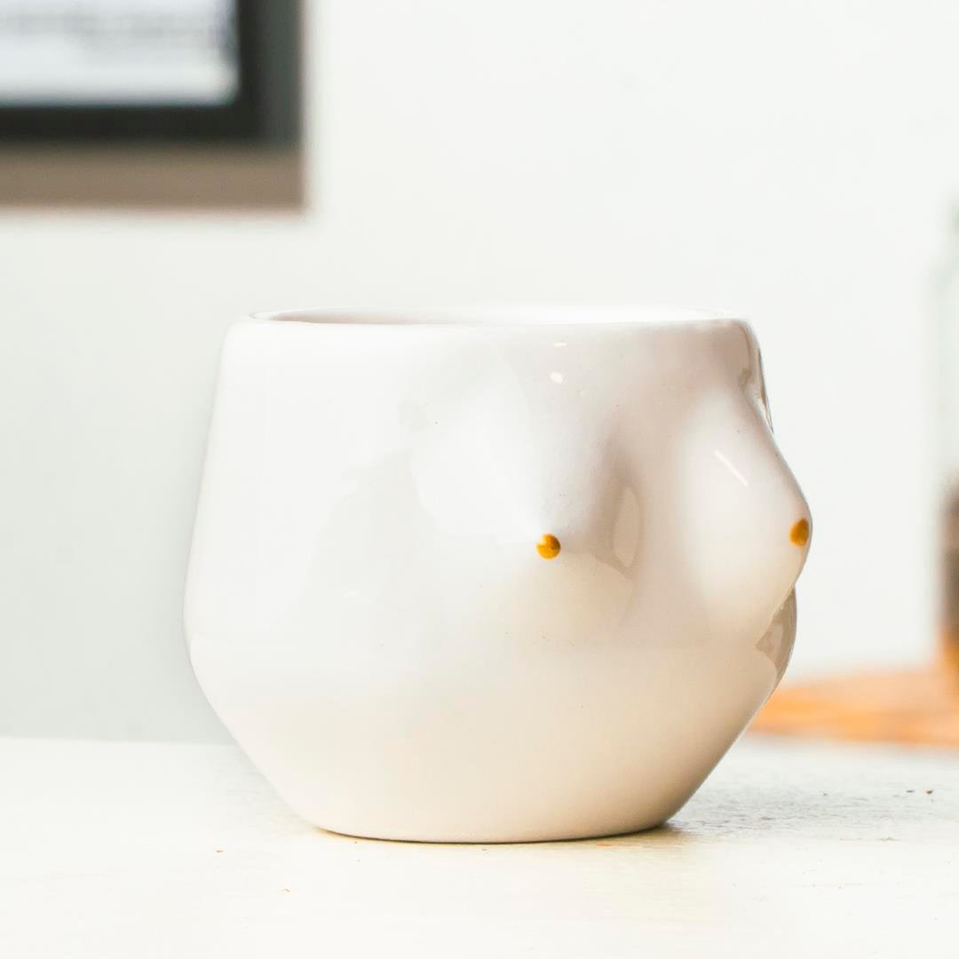 Lilith White Handmade Seramik Espresso Bardağı