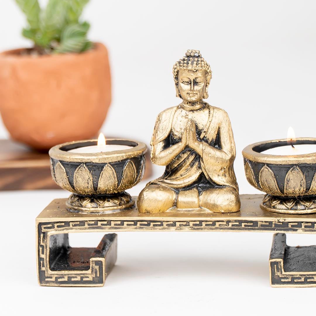 Lord Budda Temalı Tealight Mumluk