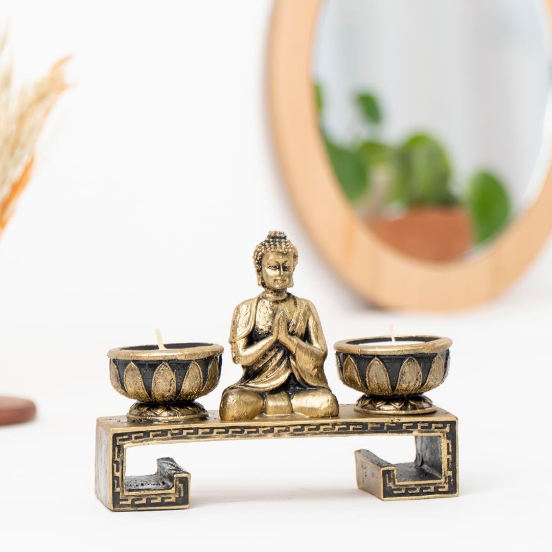 Lord Budda Temalı Tealight Mumluk