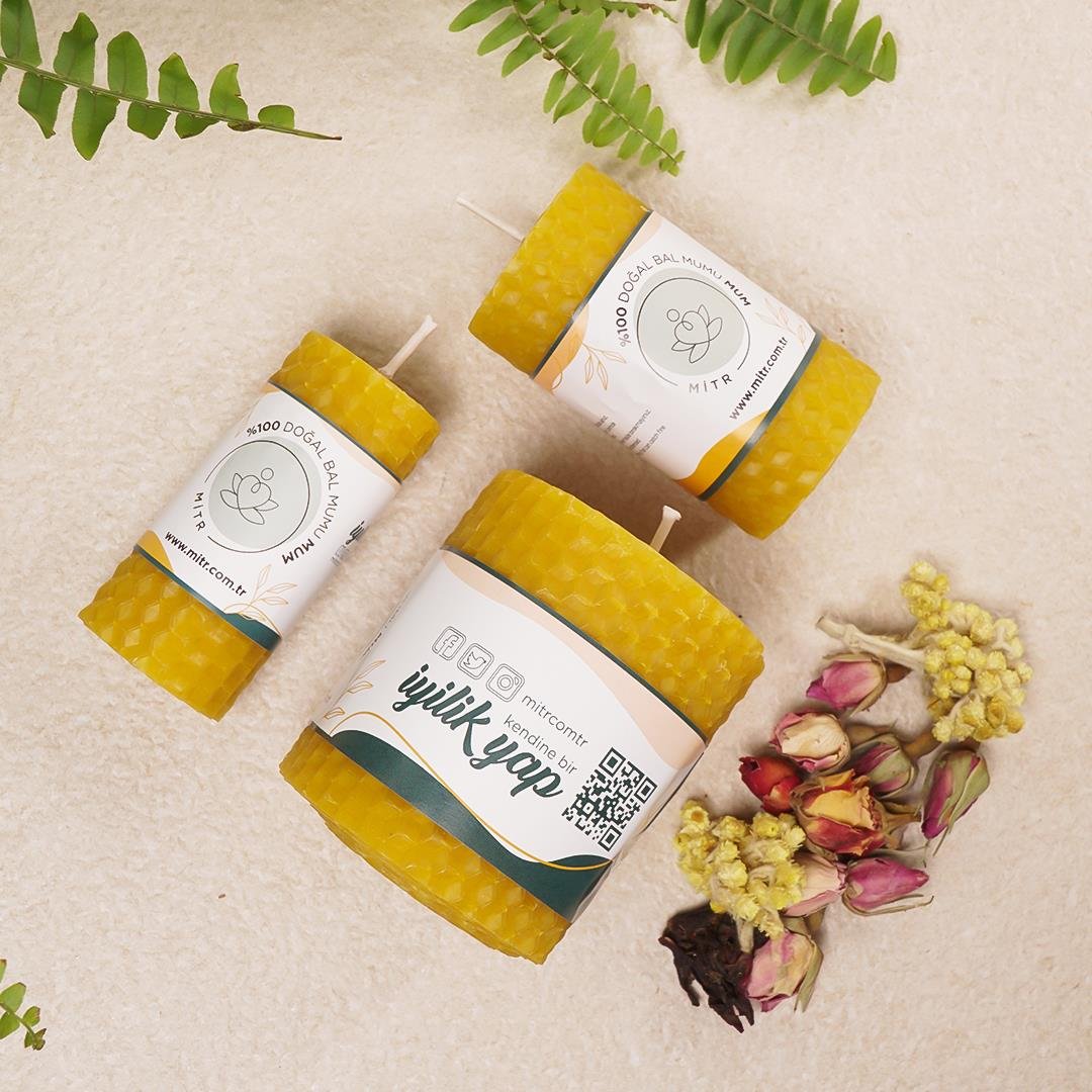 Lotus Balmumu Mum Seti 