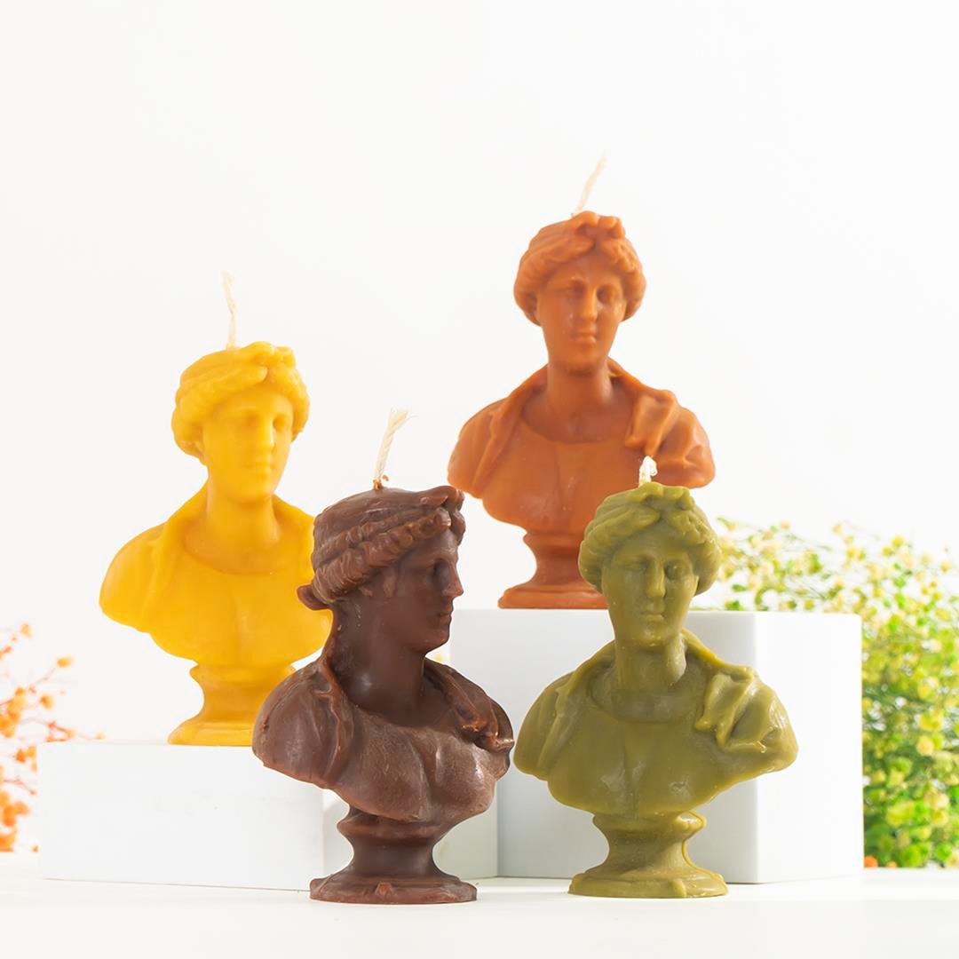 Mitr Antik Yunan Genç Kadın Temalı Balmumu Mum