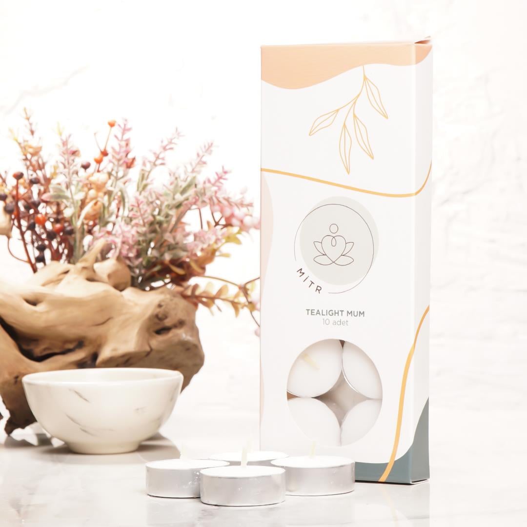 Mitr Beyaz Tealight Mum