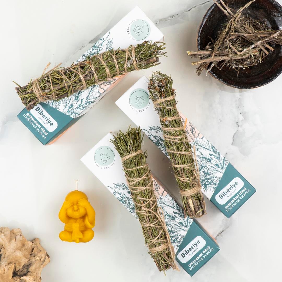 Mitr Biberiye Geleneksel Demet Tütsü Seti