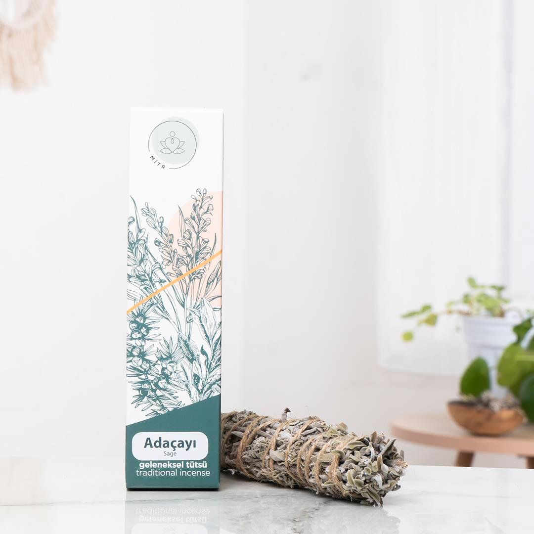 Mitr Doğal Adaçayı Geleneksel Demet Tütsü