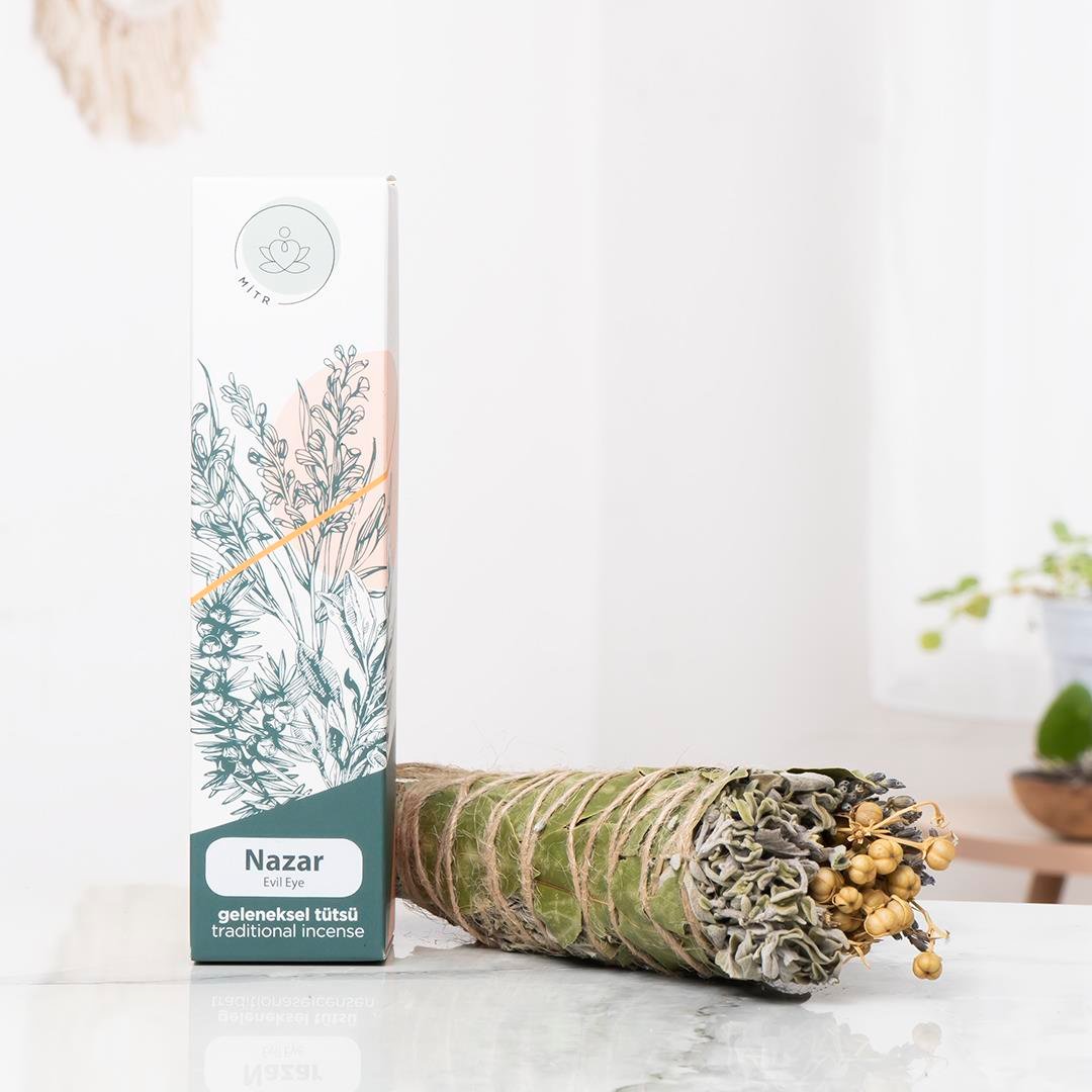Mitr Doğal Nazar Geleneksel Demet Tütsü 