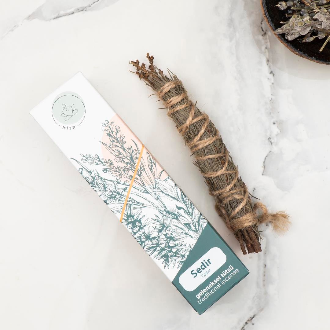 Mitr Doğal Sedir Geleneksel Demet Tütsü 