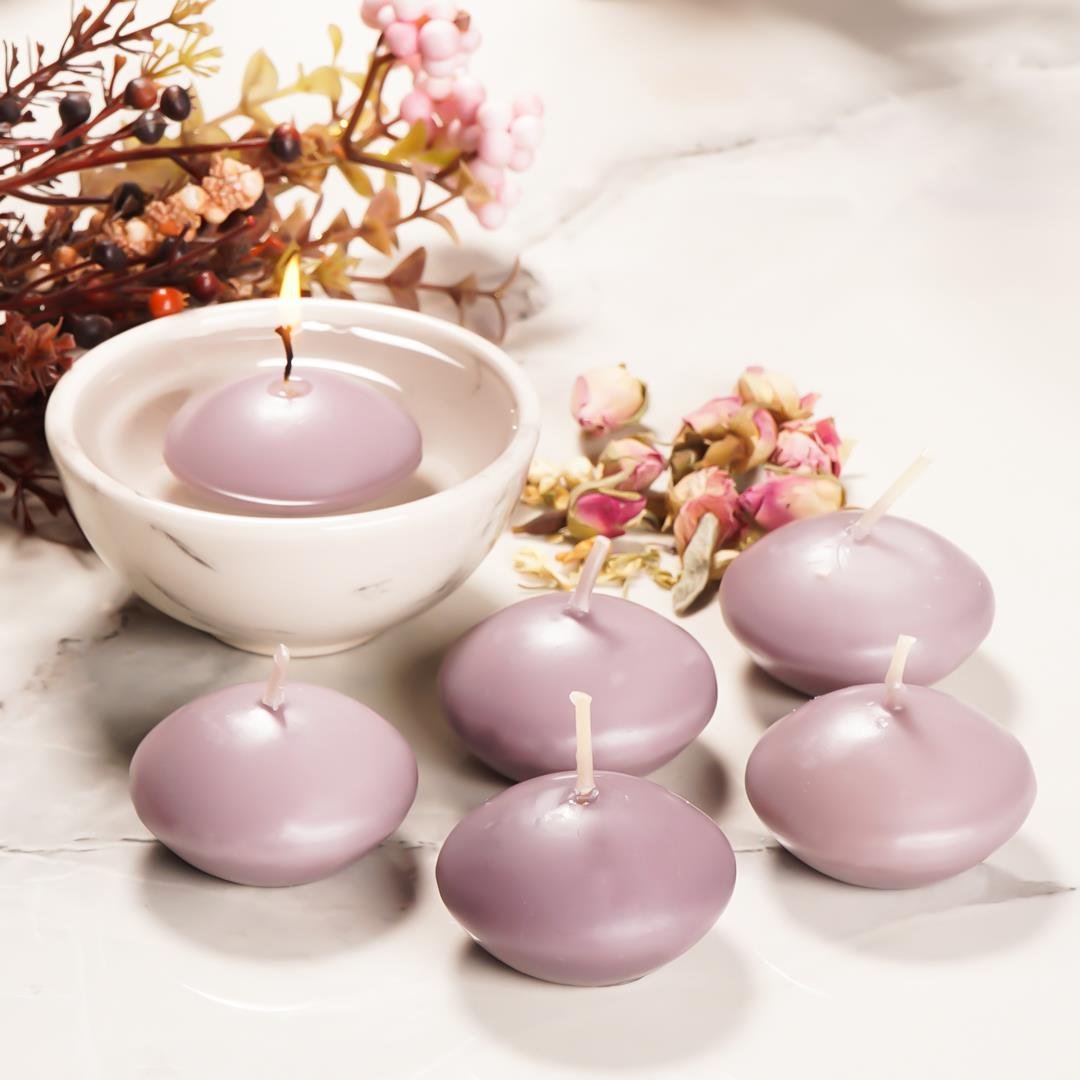 Mitr Gri Suda Yüzen Mum