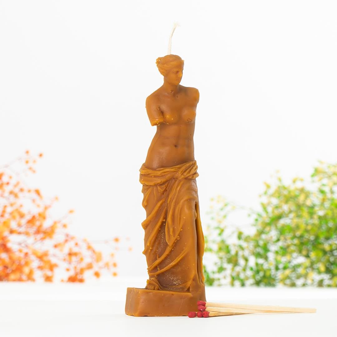 Mitr Helenistik Temalı Organik Balmumu Mum (Sıcak Döküm)