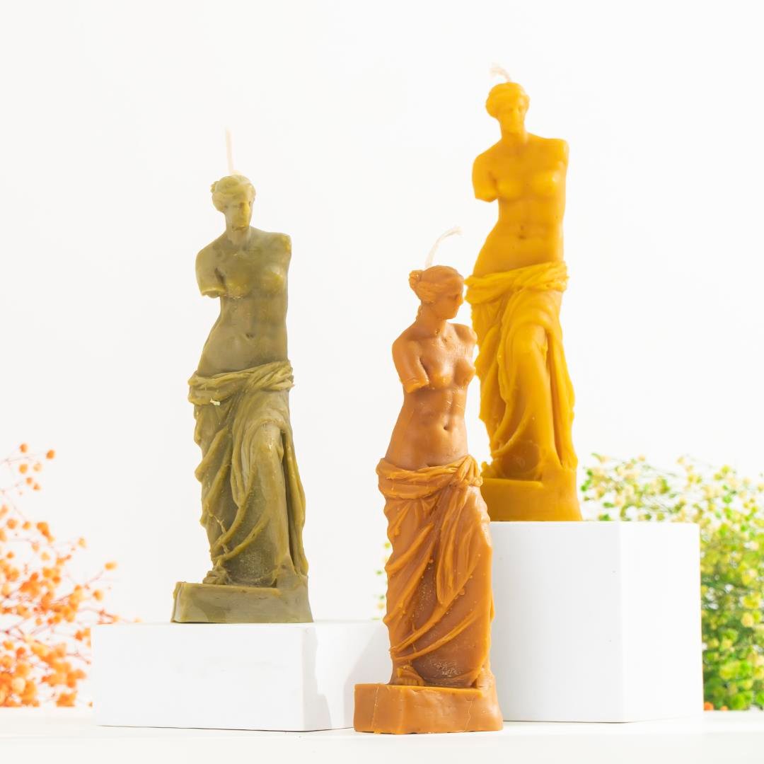 Mitr Helenistik Temalı Organik Balmumu Mum (Sıcak Döküm)