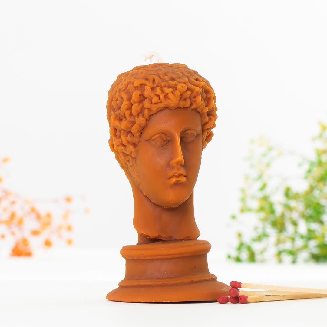 Mitr Hermes Temalı (Sıcak Döküm) Balmumu Mum 