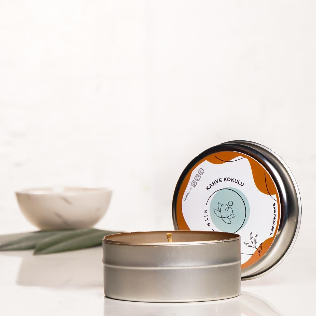 Mitr Kahve Aromalı Metal Mum