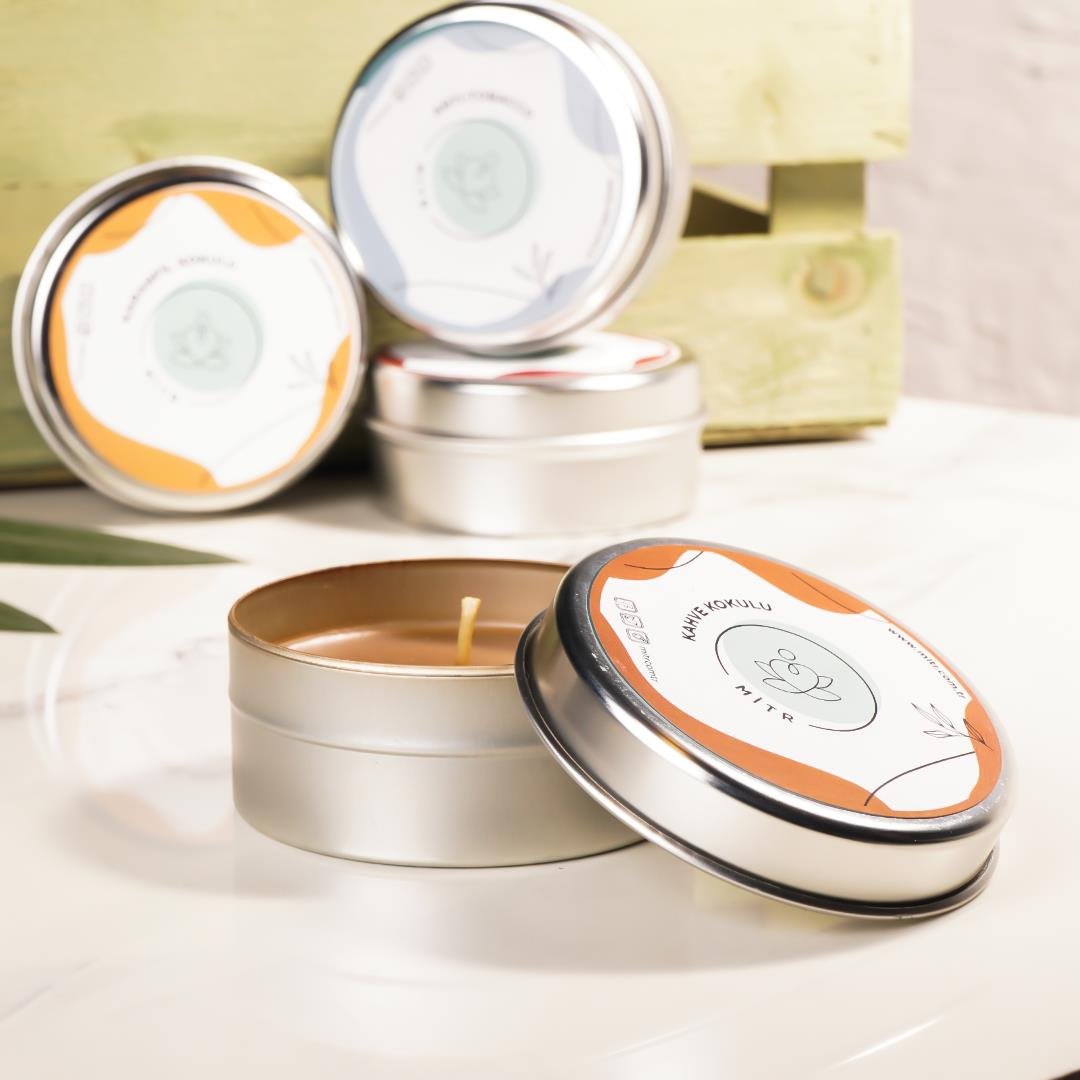 Mitr Kahve Aromalı Metal Mum