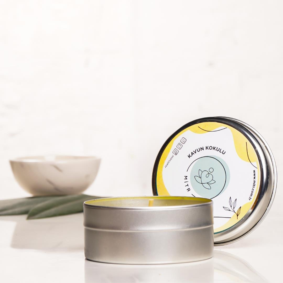 Mitr Kavun Aromalı Metal Mum
