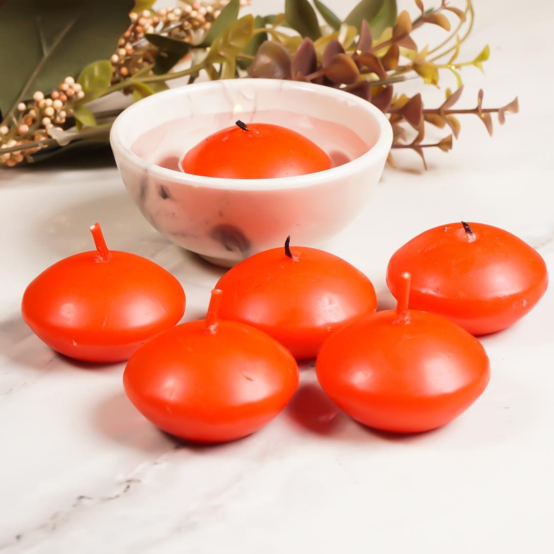 Mitr Kırmızı Suda Yüzen Mum