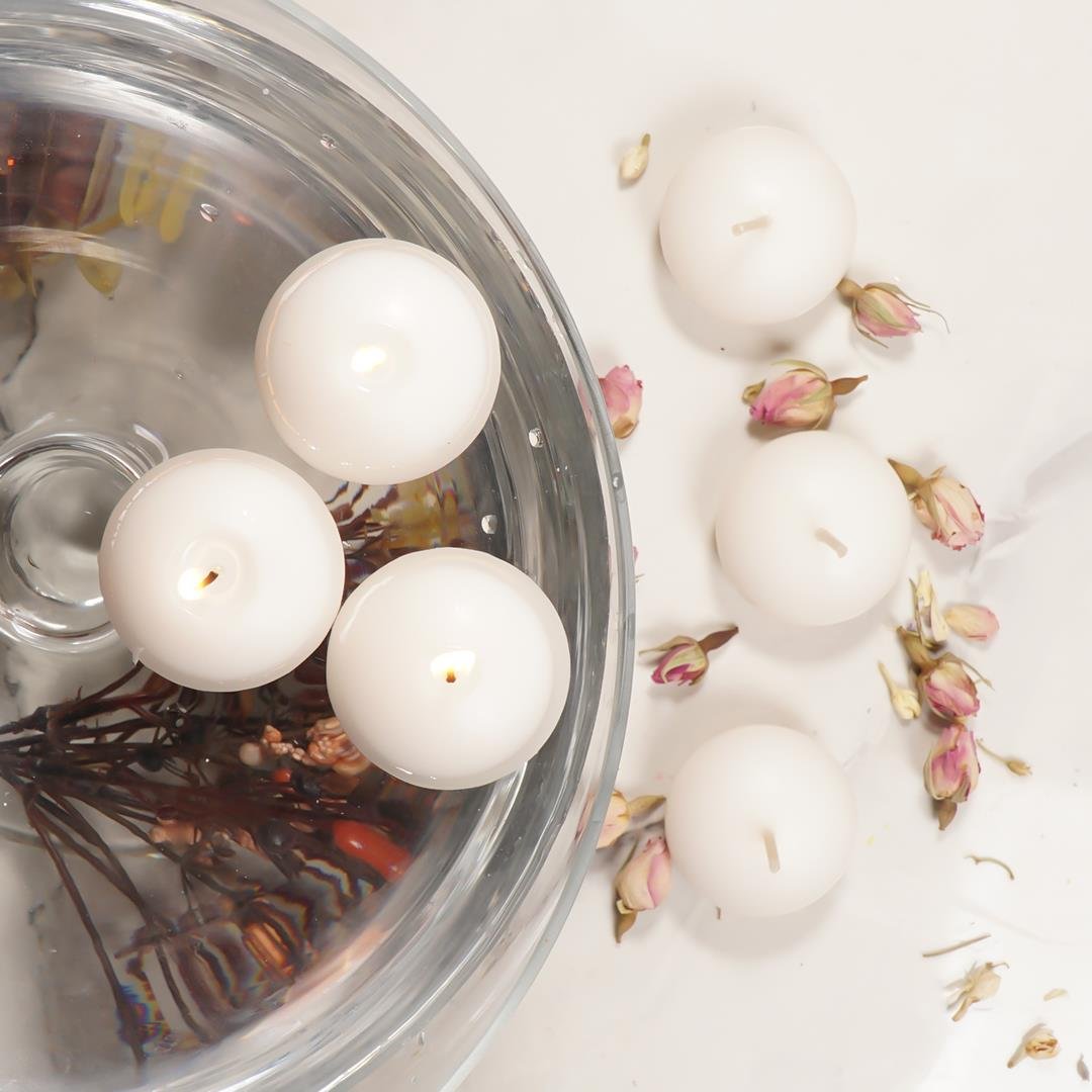 Mitr Krem Suda Yüzen Mum