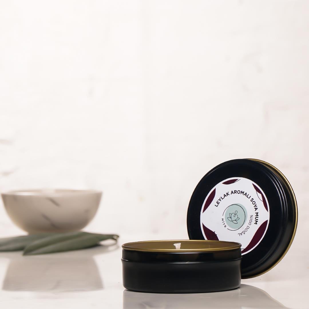 Mitr Leylak Aromalı Metal Soya Mum