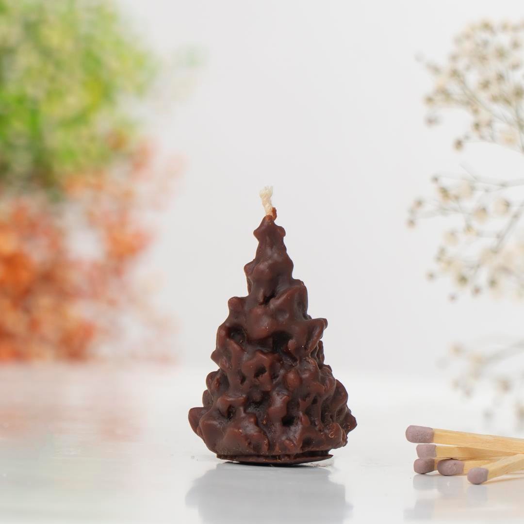 Mitr Noel Çam Ağacı Balmumu Mum (sıcak Döküm)