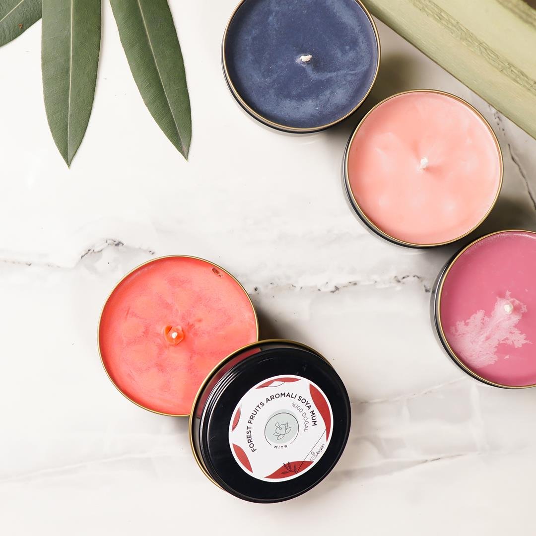 Mitr Orman Meyveli Aromalı Metal Soya Mum