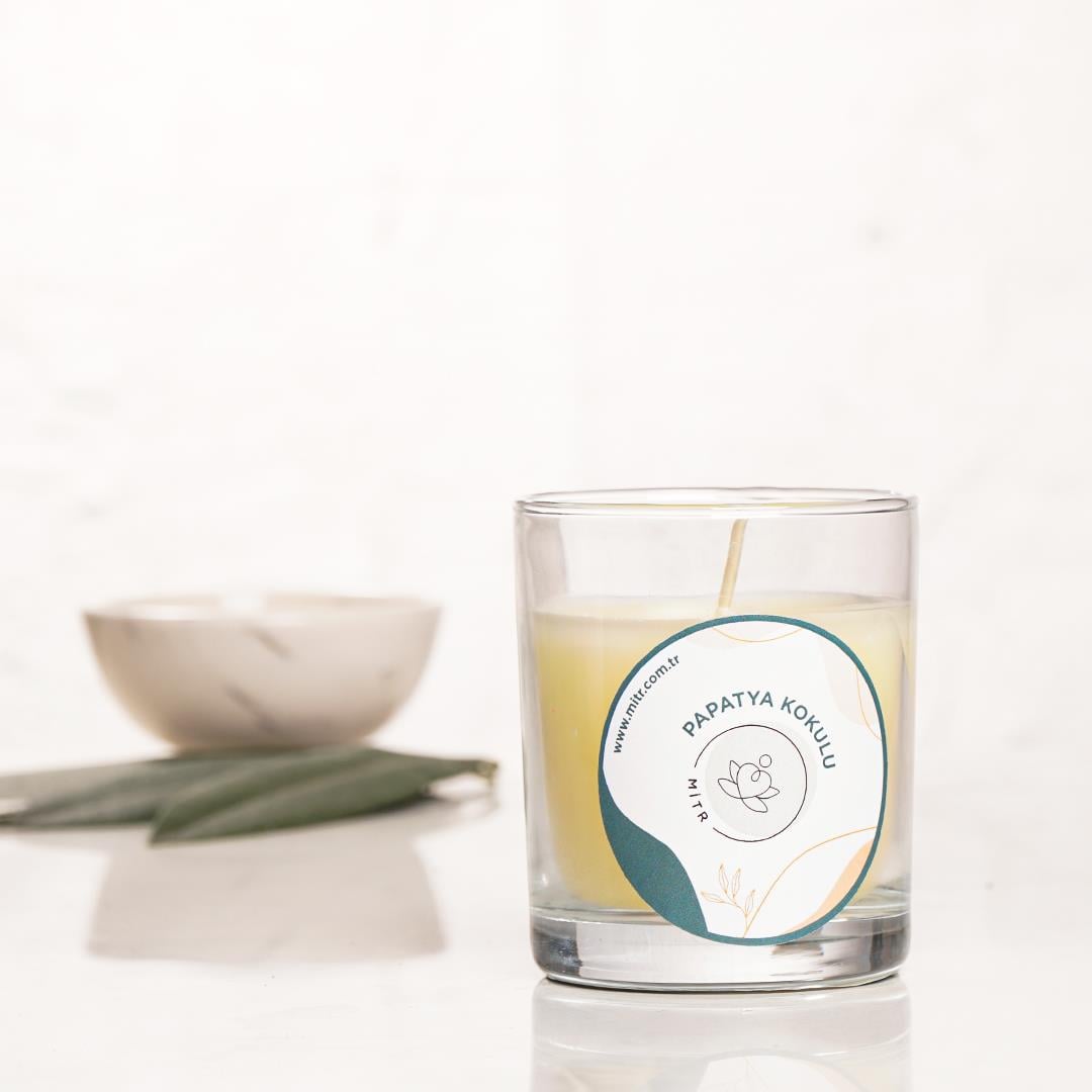 Mitr Papatya Kokulu Bardak Mum