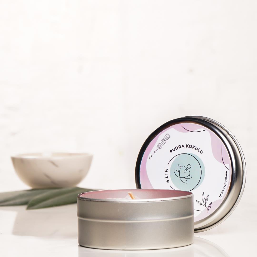 Mitr Pudra Aromalı Metal Mum