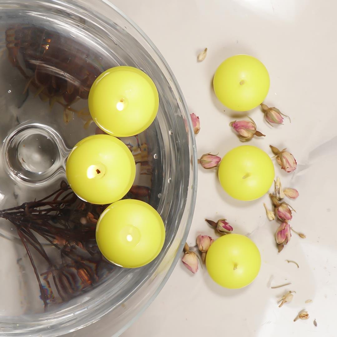 Mitr Sarı Suda Yüzen Mum