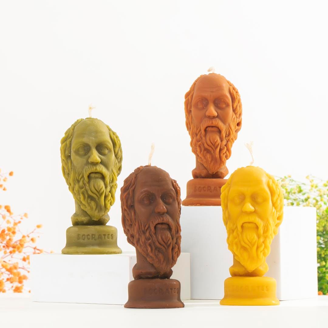 Mitr Socrates Temalı (Sıcak Temalı) Balmumu Mum