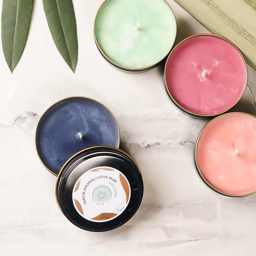 Mitr Tarçın Aromalı Metal Soya Mum