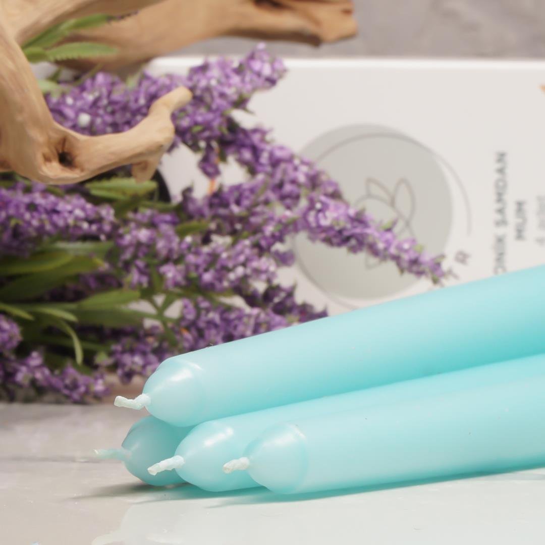 Mitr Turkuaz Şamdan Mum