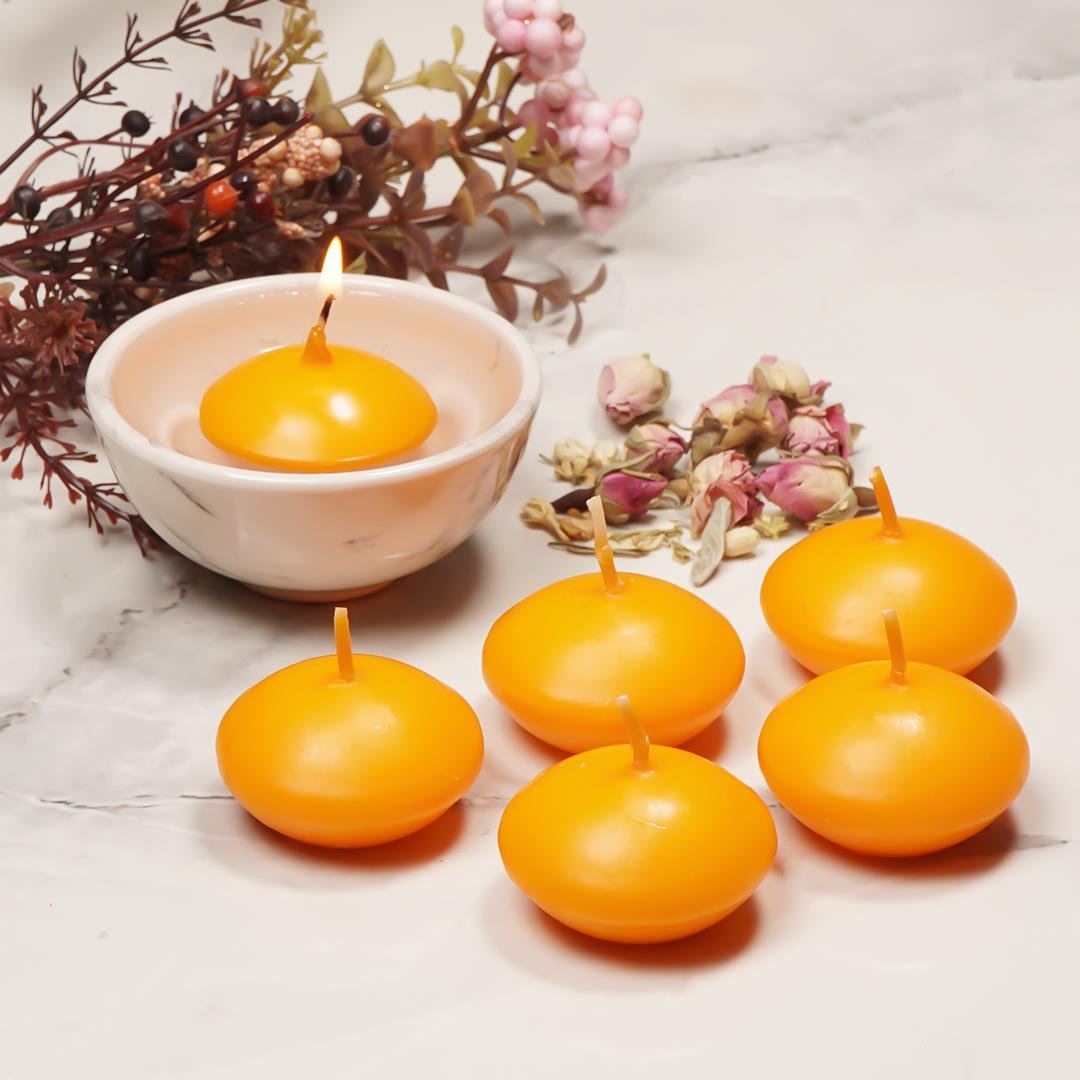 Mitr Turuncu Suda Yüzen Mum