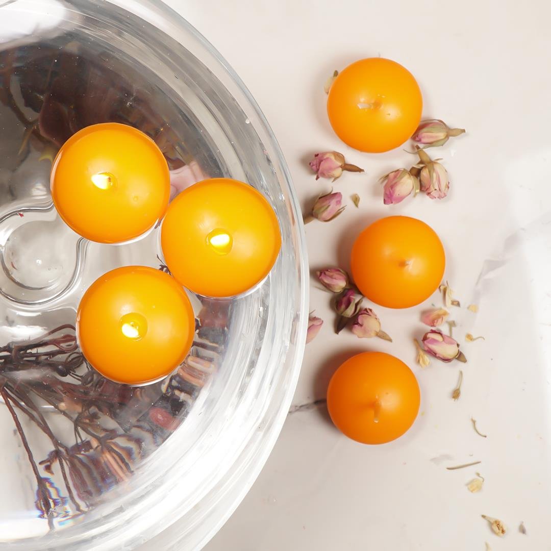 Mitr Turuncu Suda Yüzen Mum