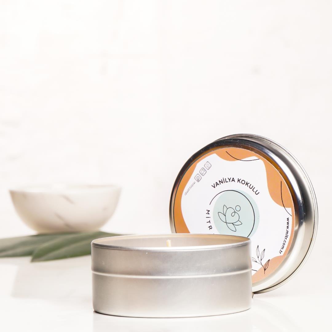 Mitr Vanilya Aromalı Metal Mum