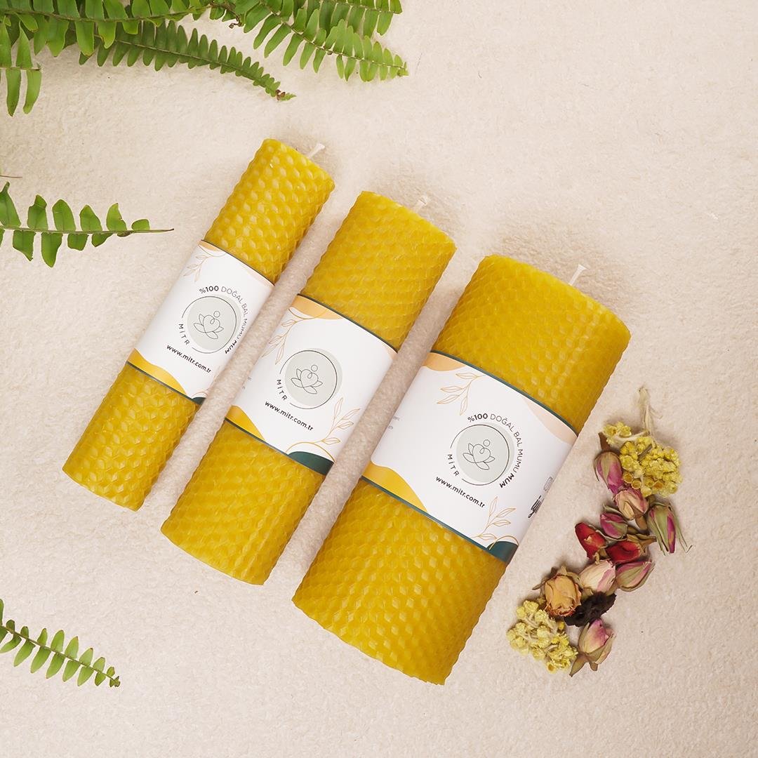 Neptün Organik Balmumu Mum Seti