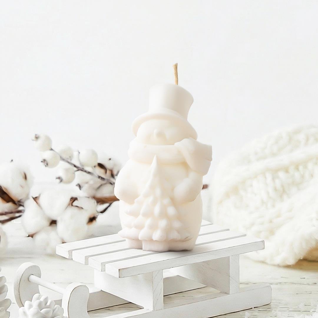 New Year Temalı Vegan Soya Mum