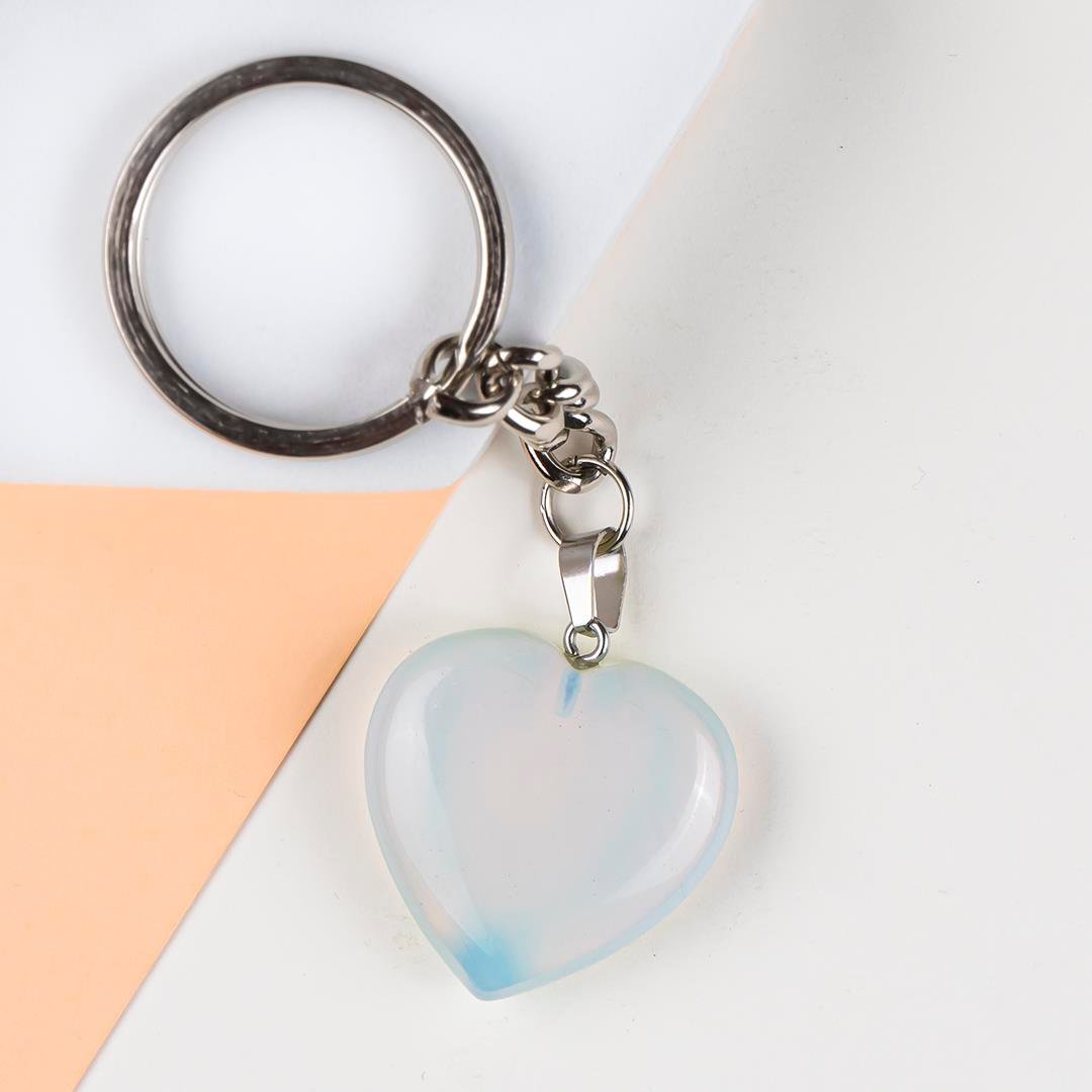 Opal Doğal Taş Anahtarlık