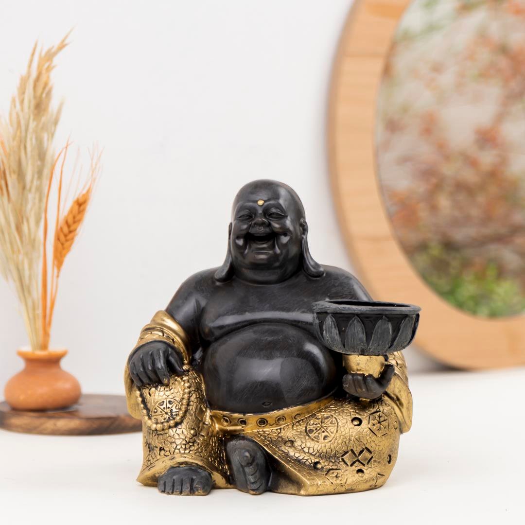 Oturan Budda Temalı Tealight Mumluk