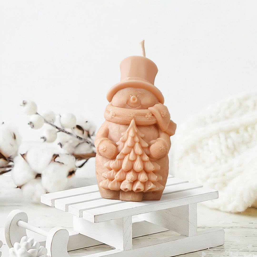 Özel Tasarım Yeni Yıl Temalı Soya Mum