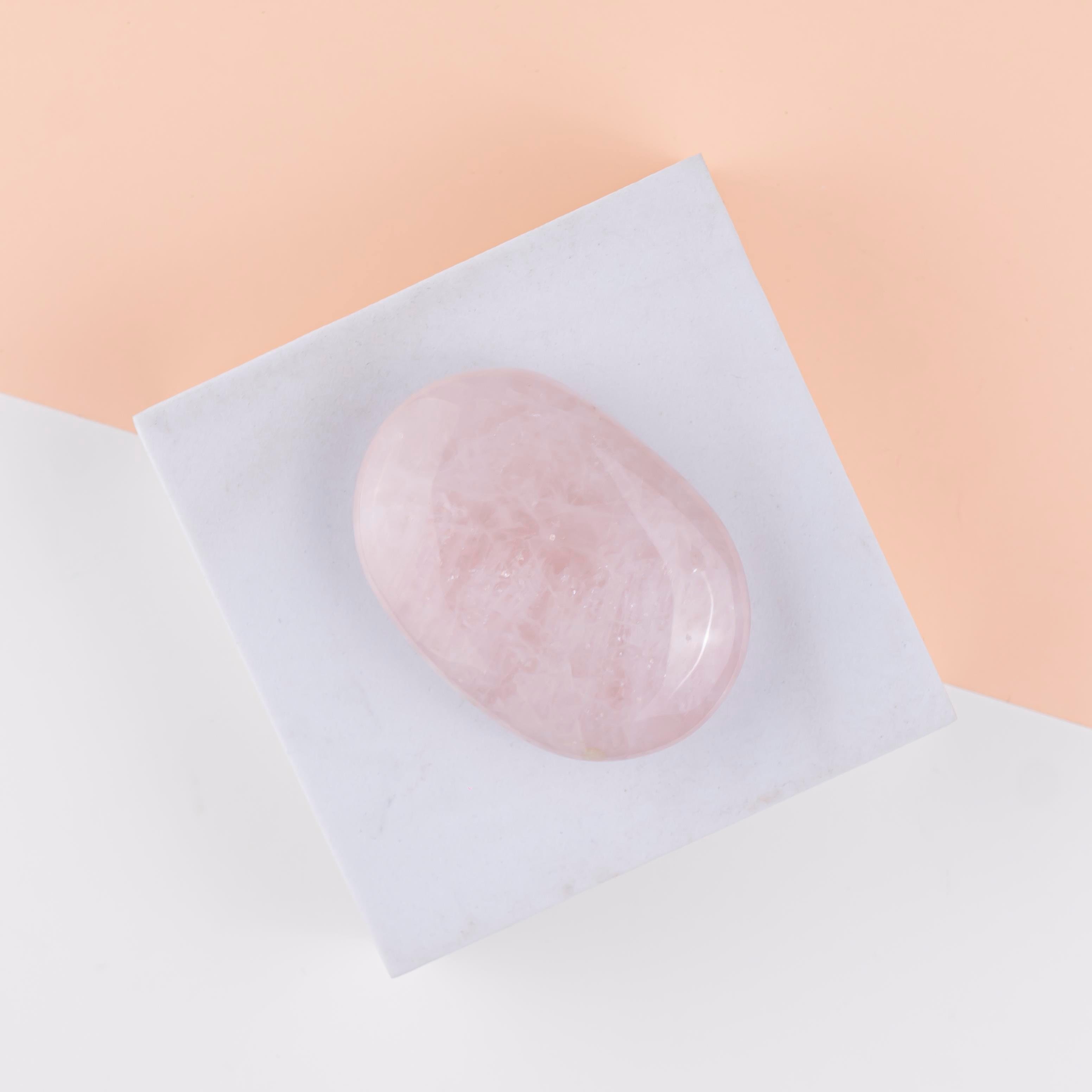 Pembe Kuvars Doğal Taş Masaj Sabunu