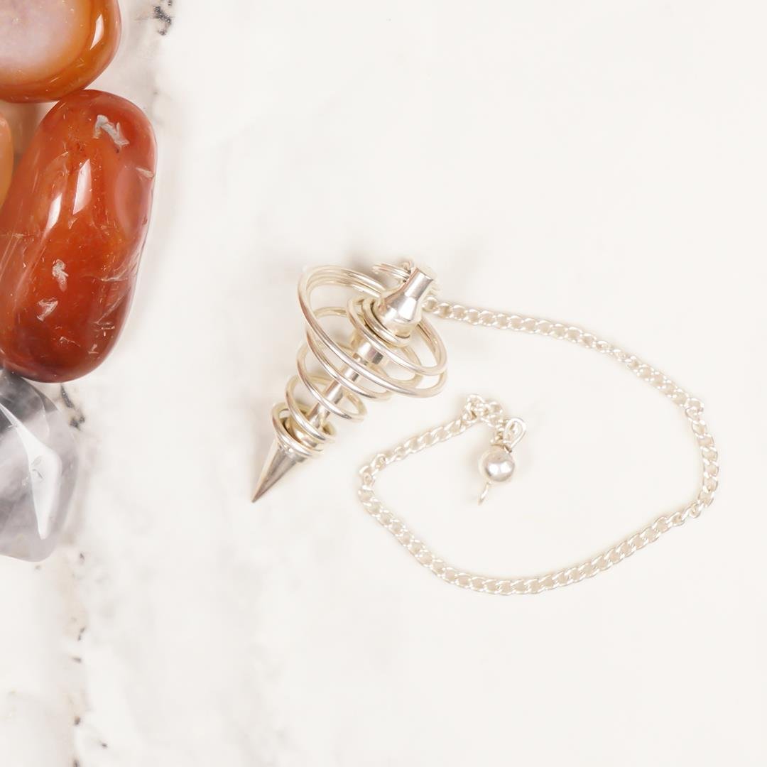 Pirinç Helezon Temalı Silver Pandül (Sarkaç) No:11