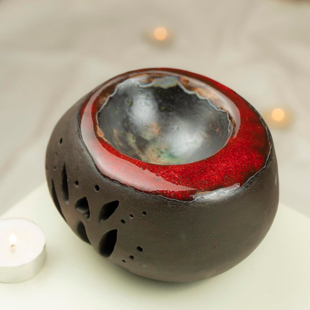 Ruhe Şa Black Handmade Buhurdanlık