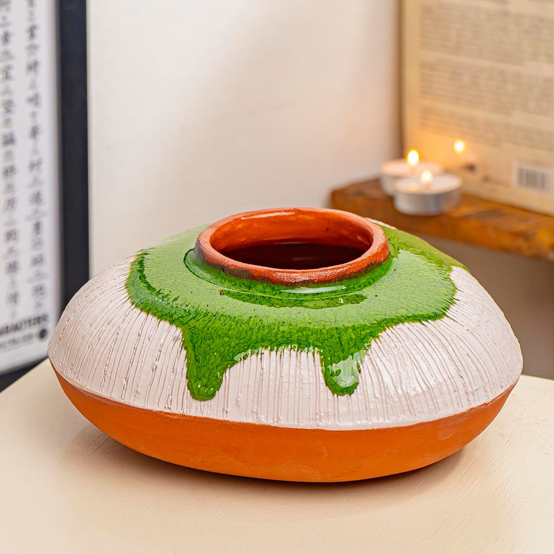 Santulan Trinity Döngüsü El Yapımı Seramik Vazo