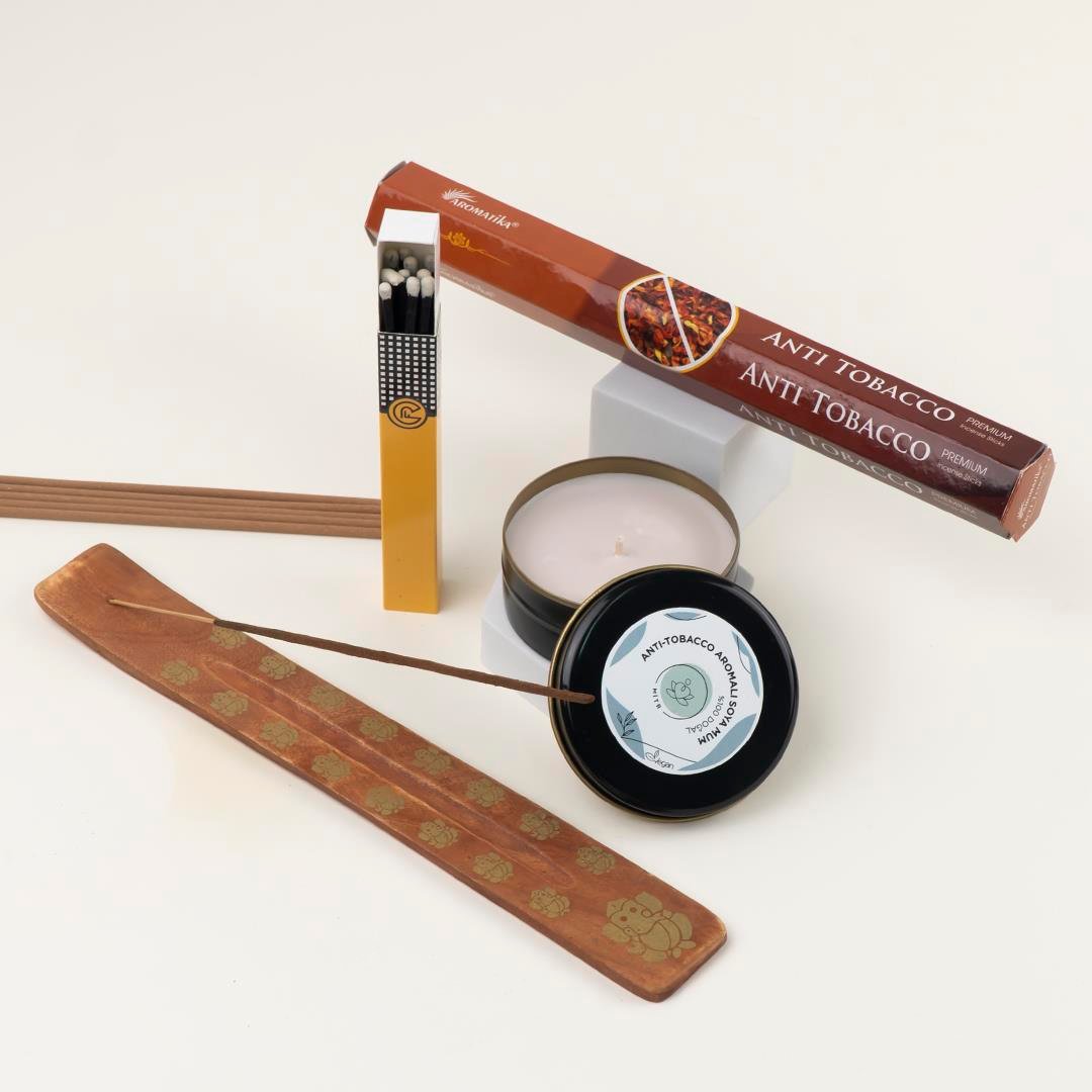 Şarana Anti Tobacco Aromalı Mum ve Tütsü Seti