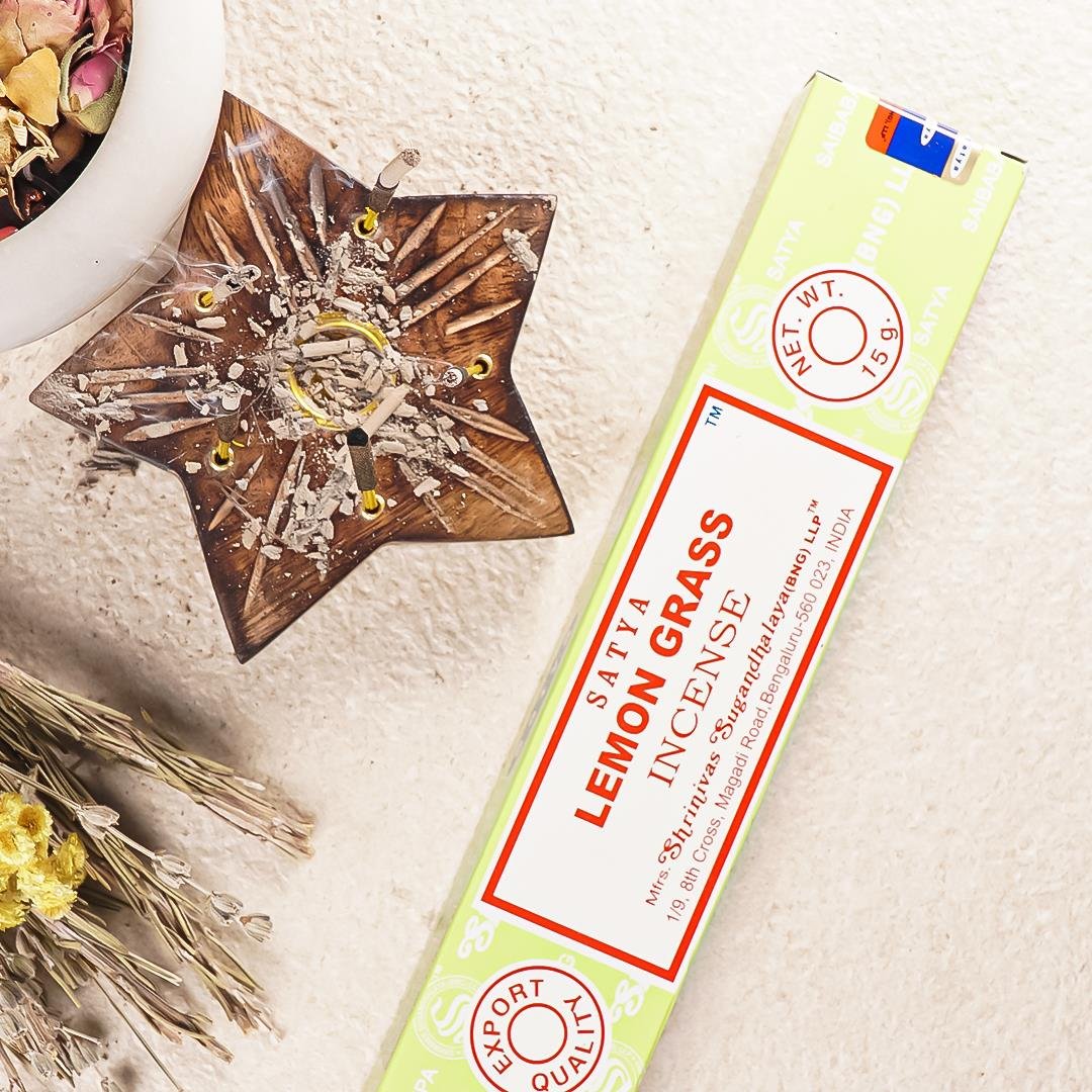 Satya Lemon Grass (Limon Otu) Aromalı Masala Stick Tütsü