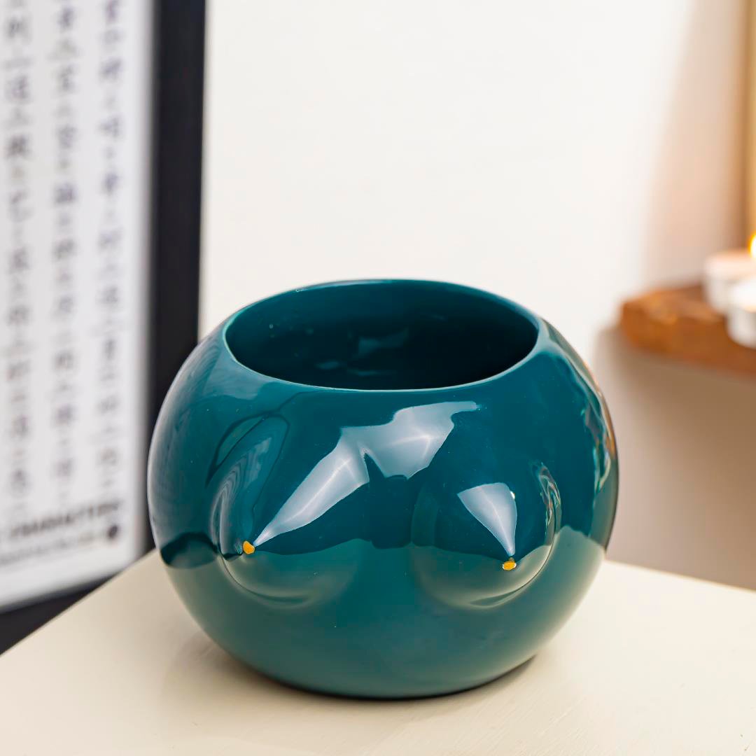 Serenity Green El Yapımı Seramik Vazo