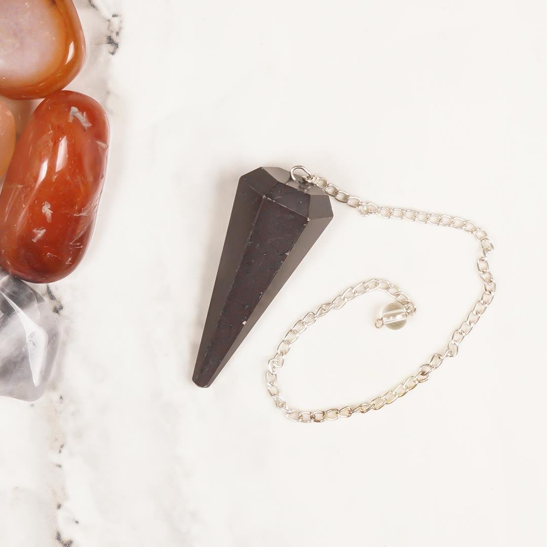 Sungit Doğal Taş Pandül (Sarkaç)