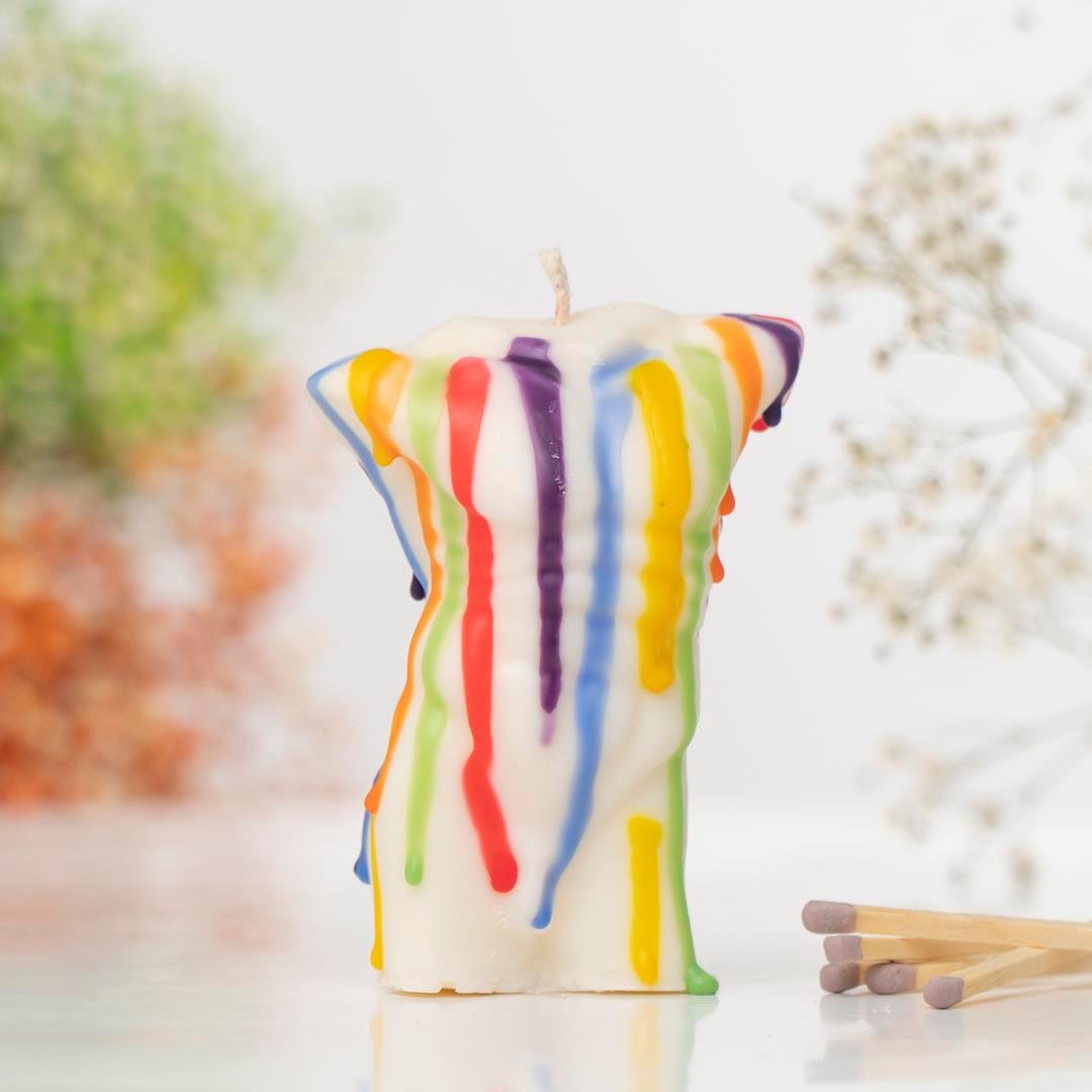 Tasarım Renkli Soya Wax Mum